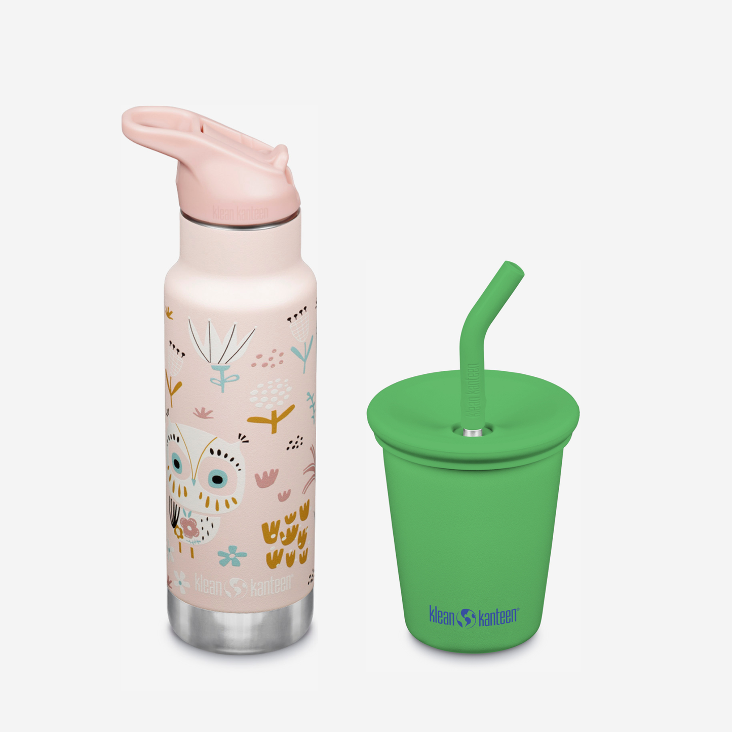 kid-s-sippy-cup-and-water-bottle-set-x4 KK-Kids-SippyCupandWaterBottleSet-VibrantGreen-Owlet.png