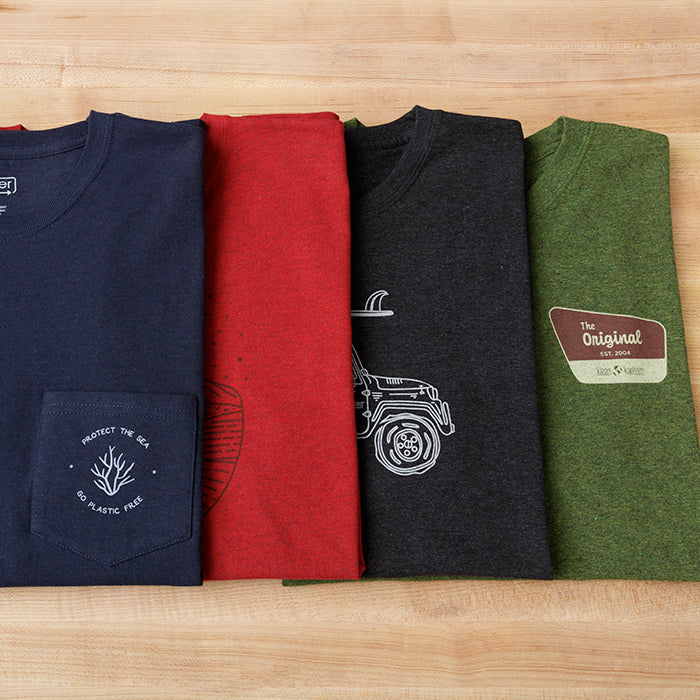 public-lands-t-shirt-x5 klean_shirt_all_designs_outlayed_lifestyle.jpg